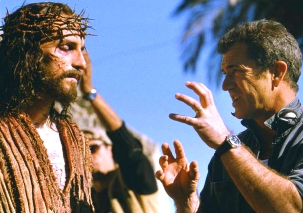 mel gibson e jim caviezel - paixao de cristo