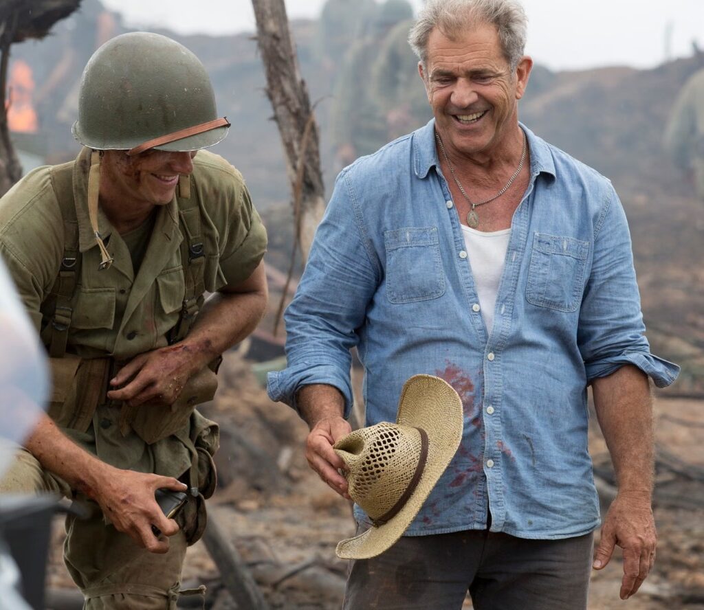 mel gibson set de filmagem Até o Último Homem