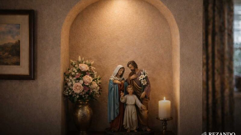 Onde colocar a imagem da Sagrada Família na sua casa? Dicas de beleza e oração