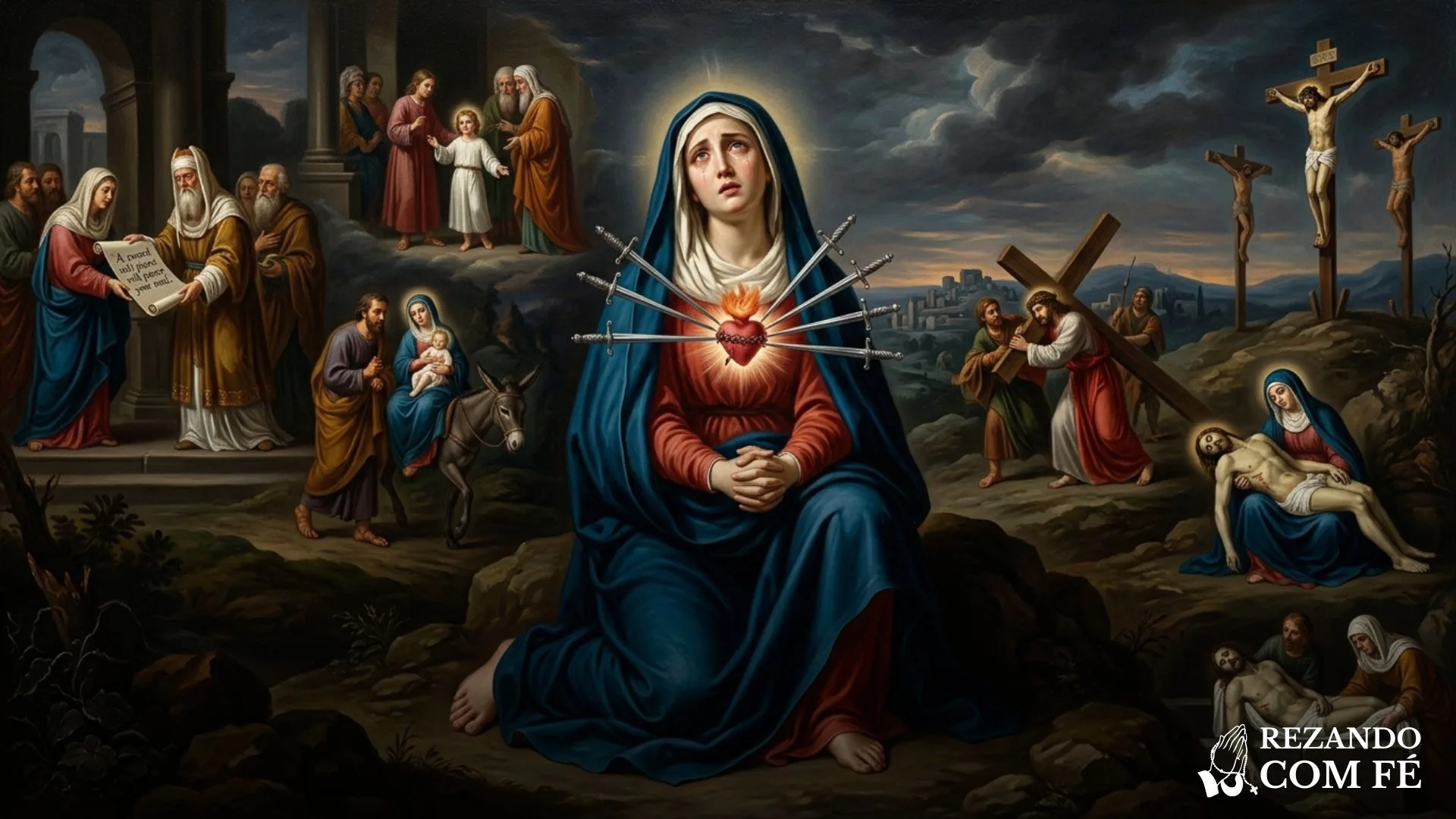 As Sete Dores de Maria: Aprenda o Significado e a Meditar Cada Dor