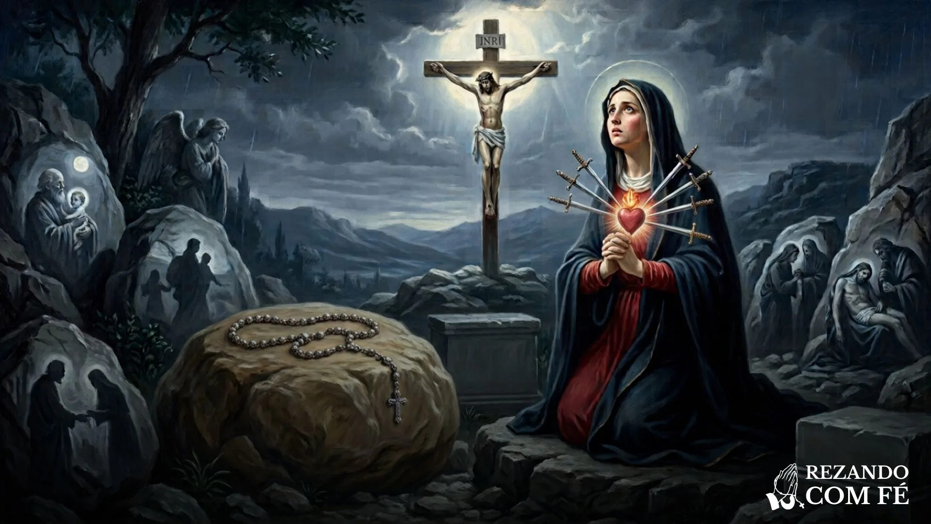 Terço das 7 Dores de Maria: Passo a Passo Completo para Rezar Hoje
